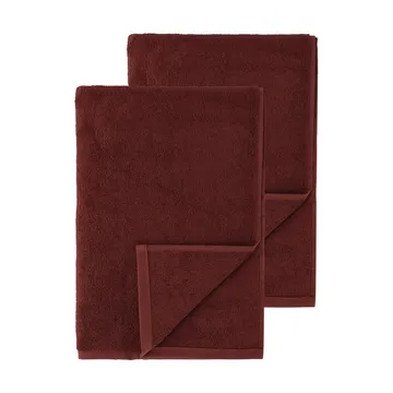 Drift kylpypyyhkeet 100x150 cm 2-pack - punainen - Scandi Living