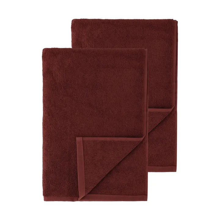 Drift kylpypyyhkeet 100x150 cm 2-pack - punainen - Scandi Living