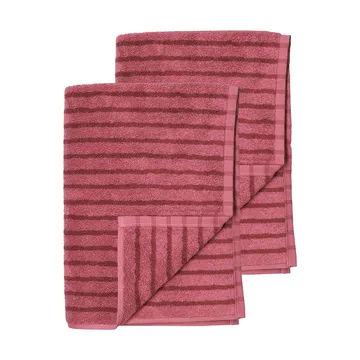 Drift kylpypyyhkeet 100x150 cm 2-pack - Rosa-punainen - Scandi Living