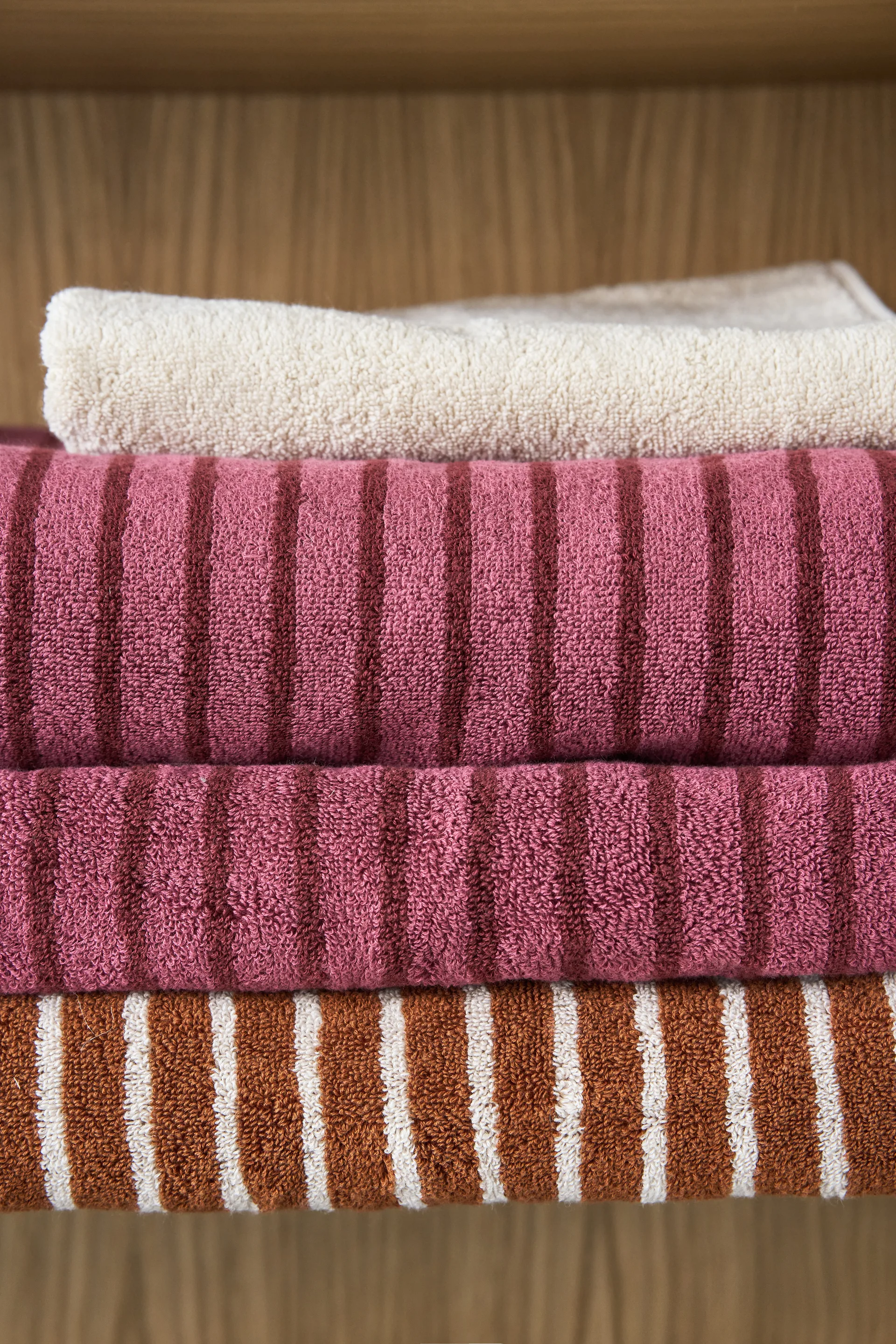 Drift kylpypyyhkeet 100x150 cm 2-pack - Rosa-punainen Scandi Living