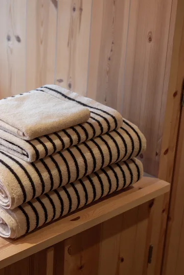 Drift kylpypyyhkeet 100x150 cm 2-pack – valkoinen-musta - Scandi Living