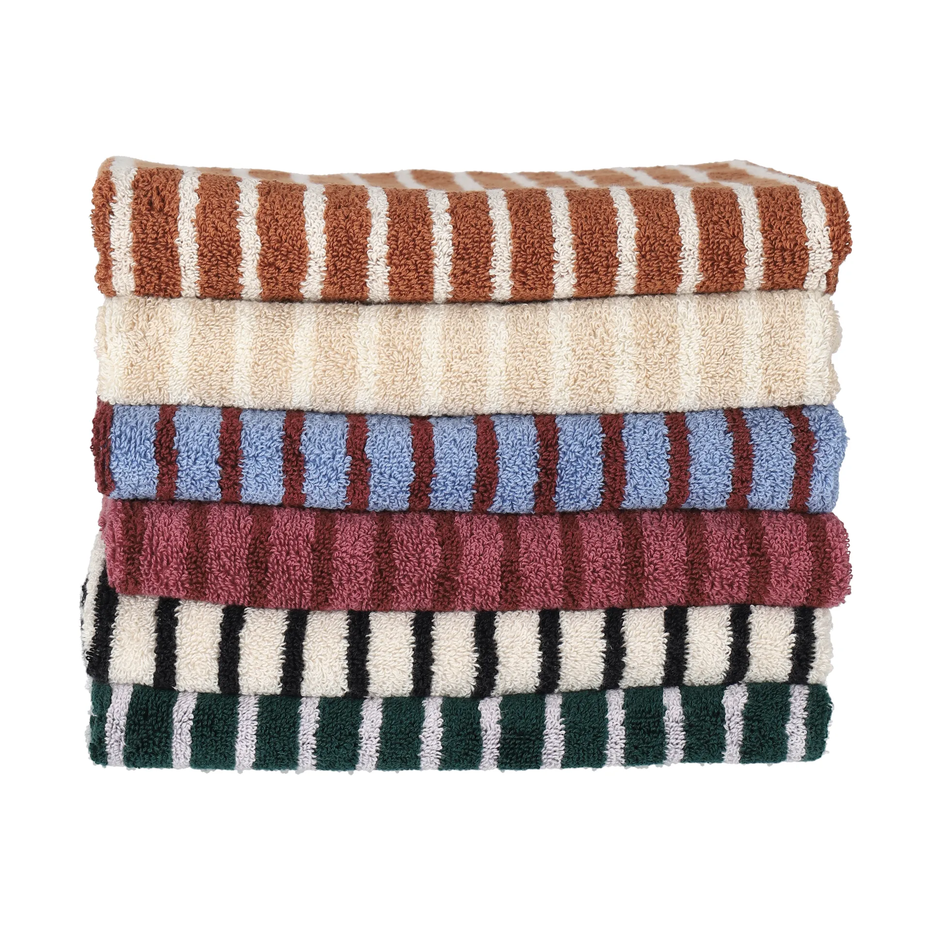Drift kylpypyyhkeet 100x150 cm 2‑pakkaus – beige-valkoinen,  Scandi Living