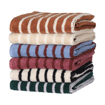 Drift pyyhe 30x50 cm - Beige-valkoinen - Scandi Living