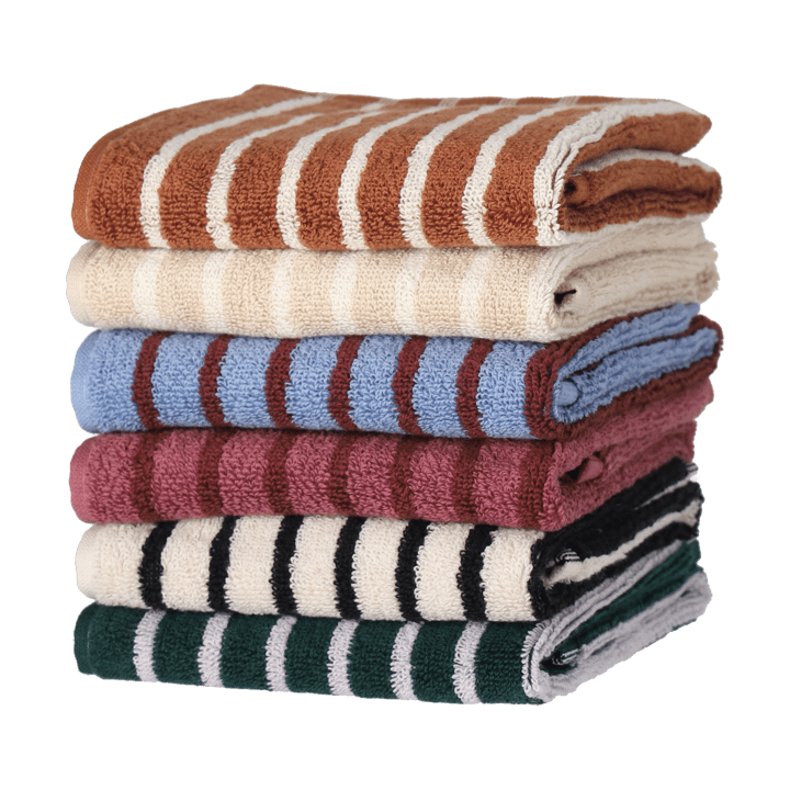 Drift pyyhe 30x50 cm, Beige-valkoinen Scandi Living