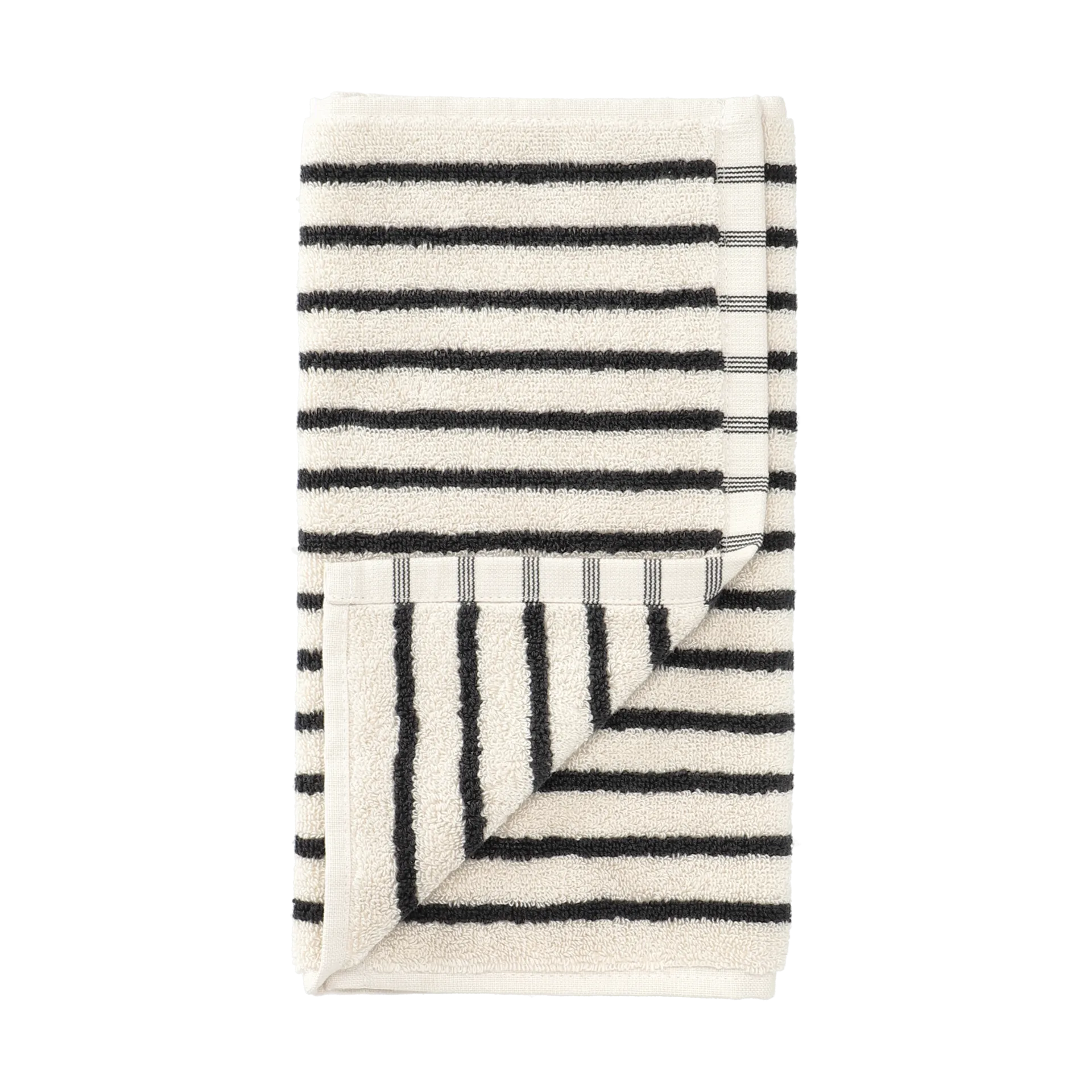 Drift pyyhe 30x50 cm, Valko-musta Scandi Living