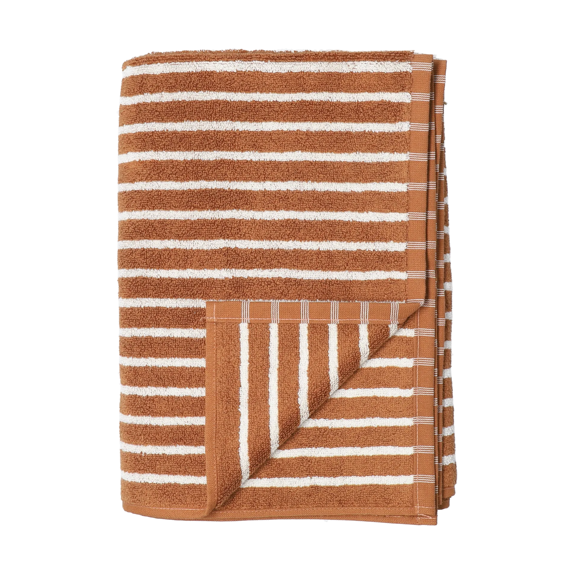 Drift pyyhe 50x70 cm, Ruskea-valkoinen Scandi Living