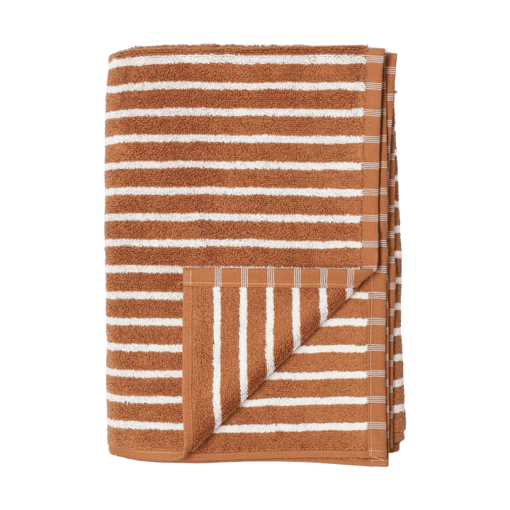 Drift pyyhe 50x70 cm - Ruskea-valkoinen - Scandi Living