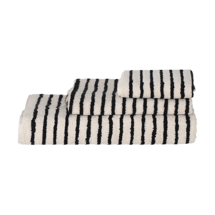 Drift pyyhe 50x70 cm, Valko-musta Scandi Living