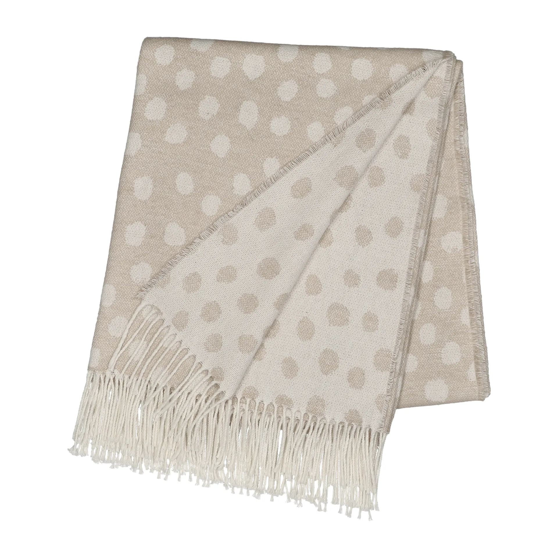 Droplets puuvillapeite 130 x 185 cm, Beige Scandi Living