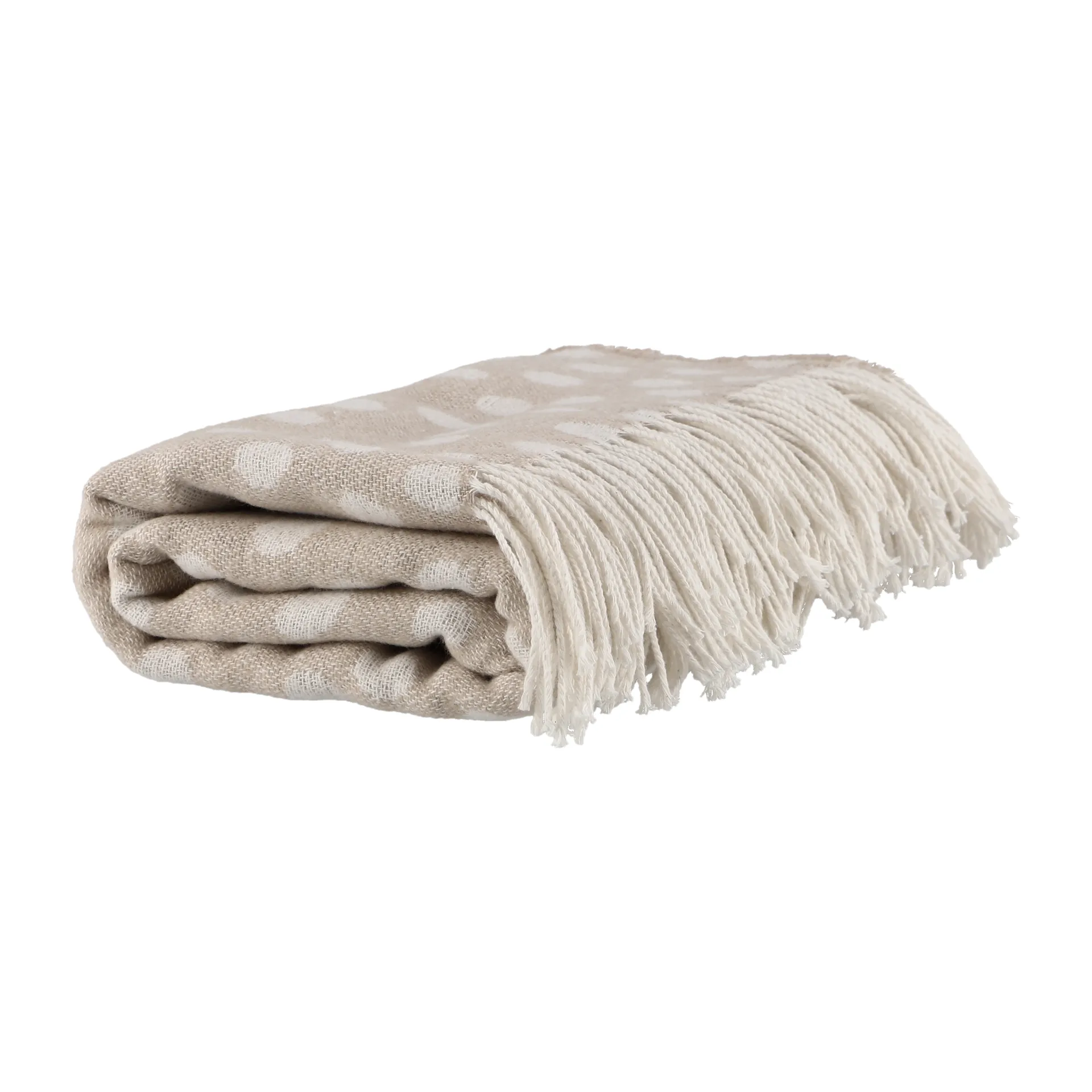 Droplets puuvillapeite 130 x 185 cm, Beige Scandi Living