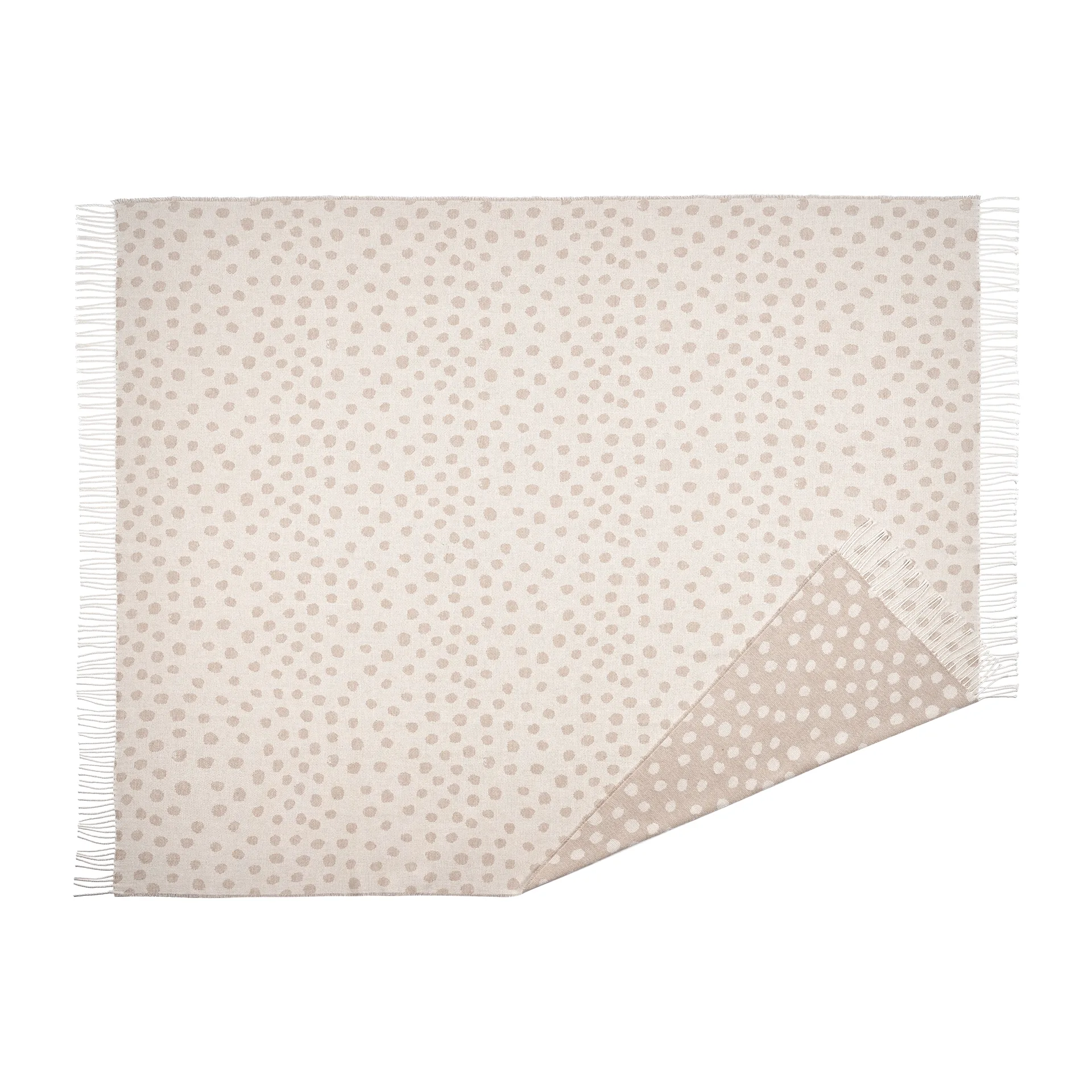 Droplets puuvillapeite 130 x 185 cm, Beige Scandi Living
