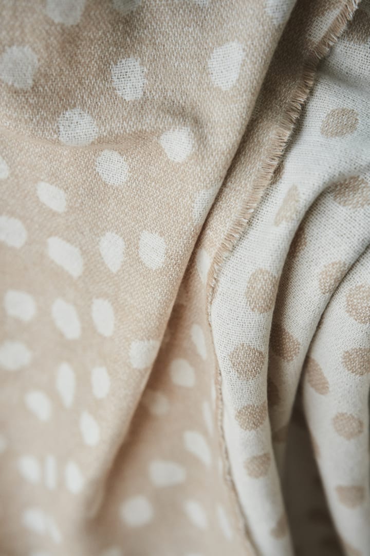 Droplets puuvillapeite 130 x 185 cm, Beige Scandi Living