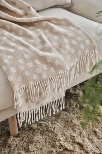 Droplets puuvillapeite 130 x 185 cm - Beige - Scandi Living