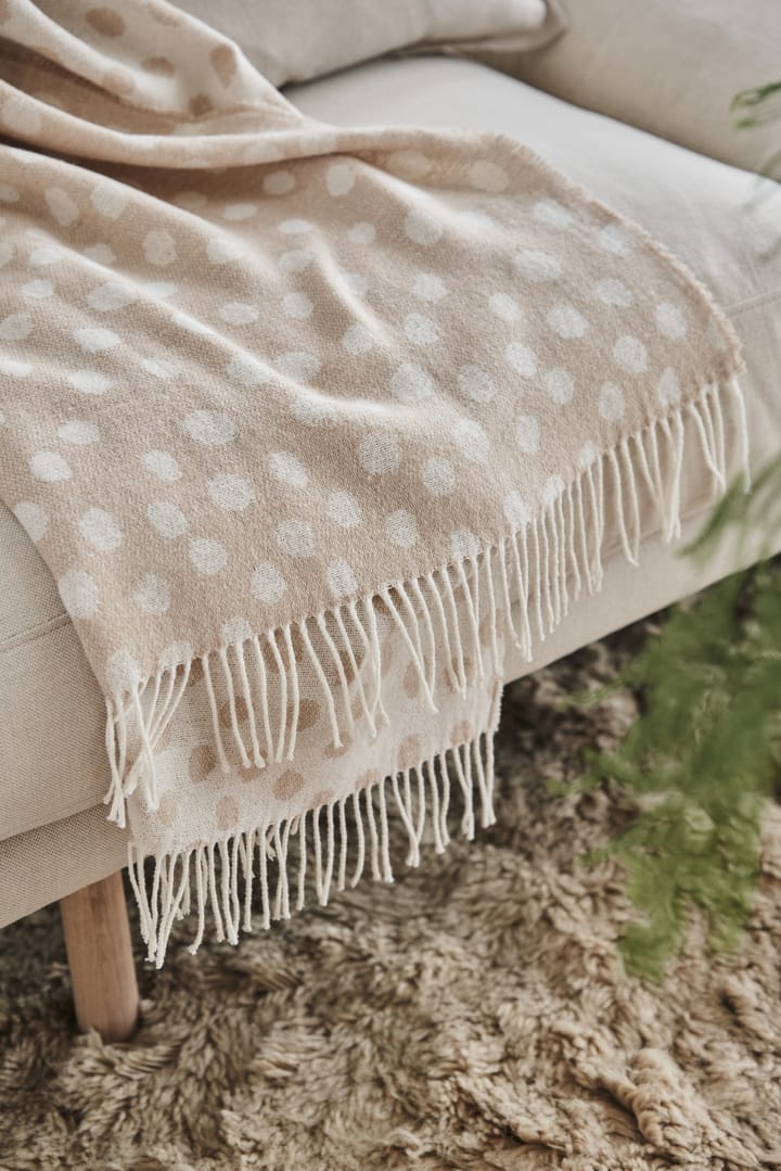 Droplets puuvillapeite 130 x 185 cm, Beige Scandi Living