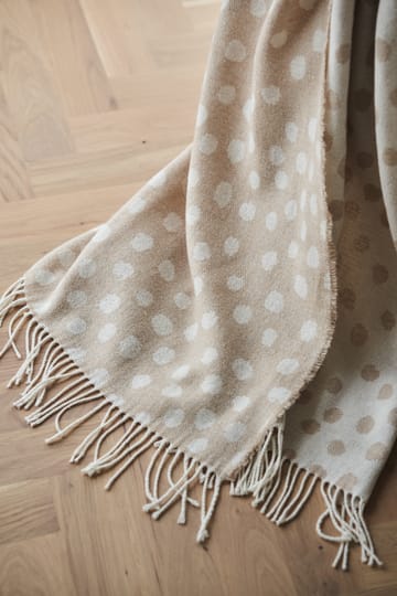 Droplets puuvillapeite 130 x 185 cm - Beige - Scandi Living