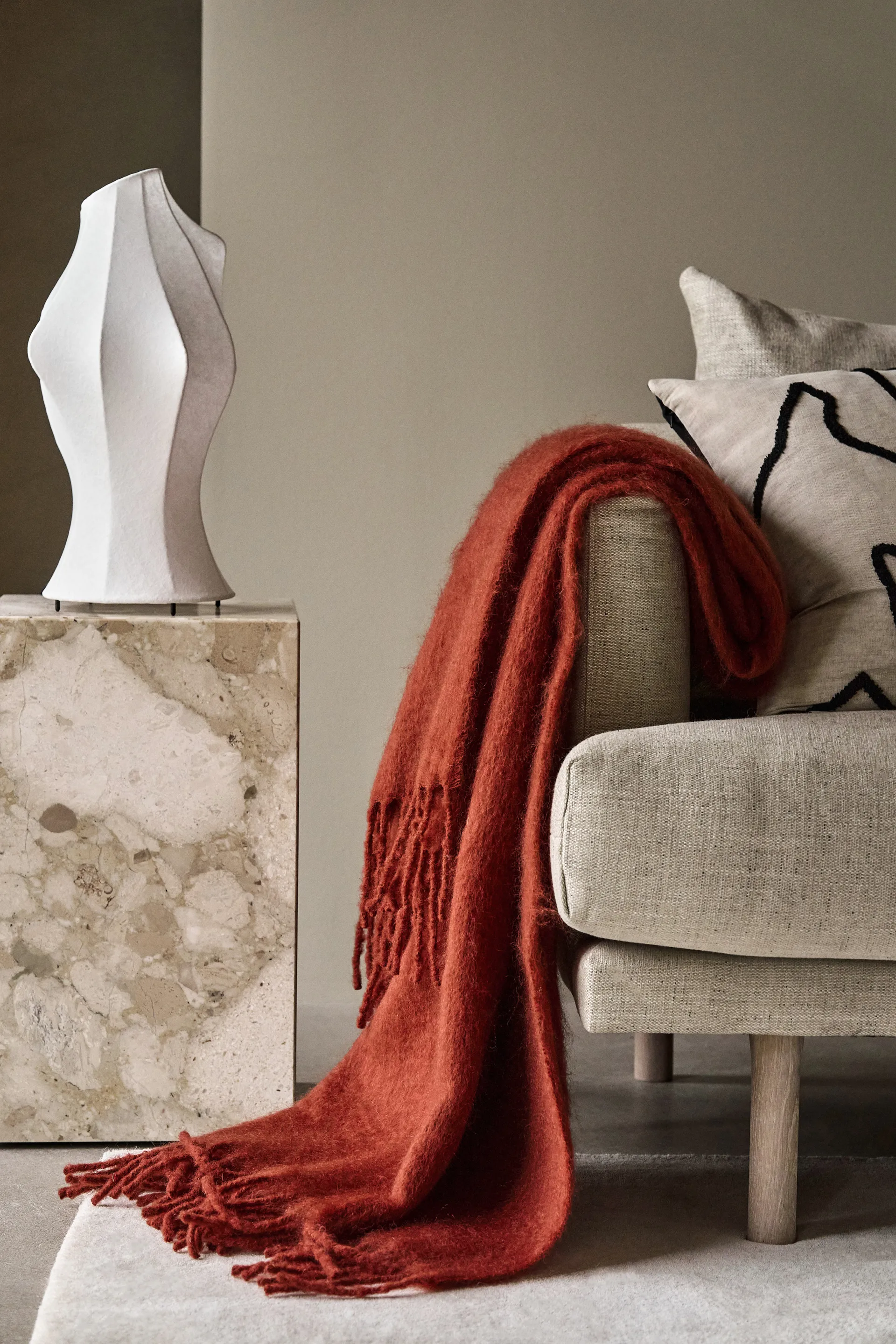Dune mohair viltti 130x170 cm, Sienna Scandi Living