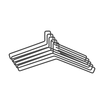 Edge henkari 5 kpl - Black - Scandi Living