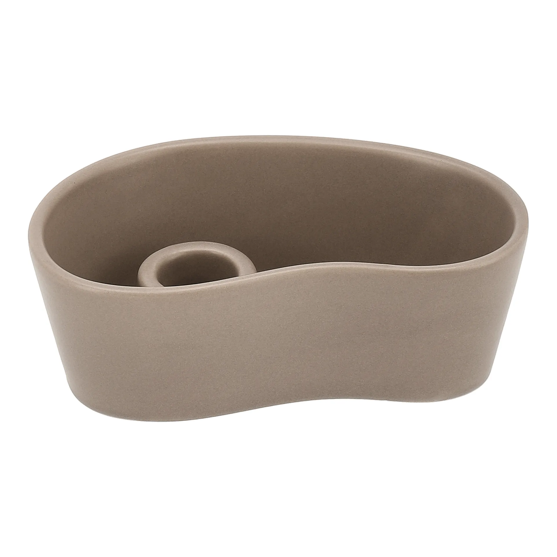 Ember kynttilänjalka, Taupe, 8×14 cm Scandi Living