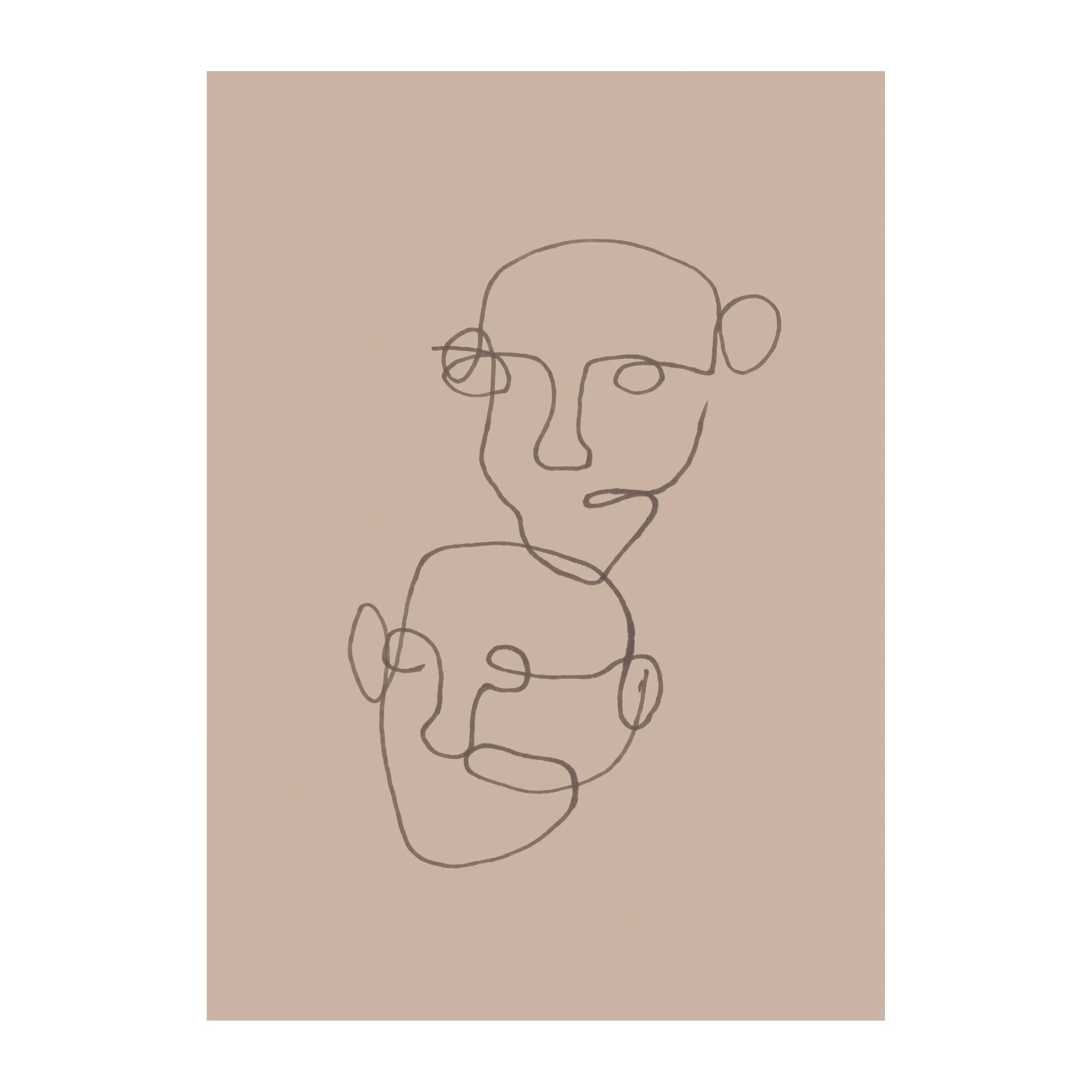 Figurative juliste beige, 30x40 cm Scandi Living