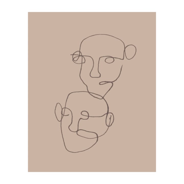 Figurative juliste beige, 40x50 cm Scandi Living