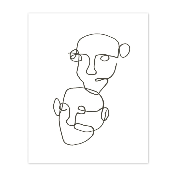 Figurative juliste musta, 40x50 cm Scandi Living