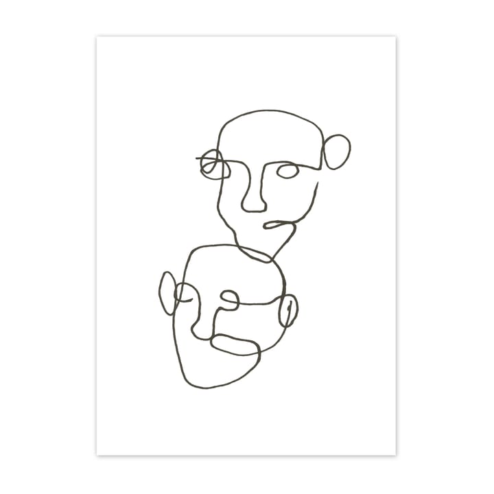 Figurative juliste musta - 50x70 cm - Scandi Living