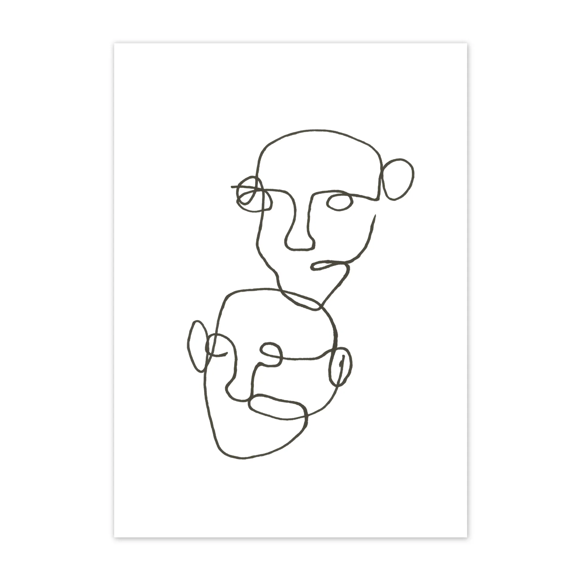 Figurative juliste musta, 50x70 cm Scandi Living