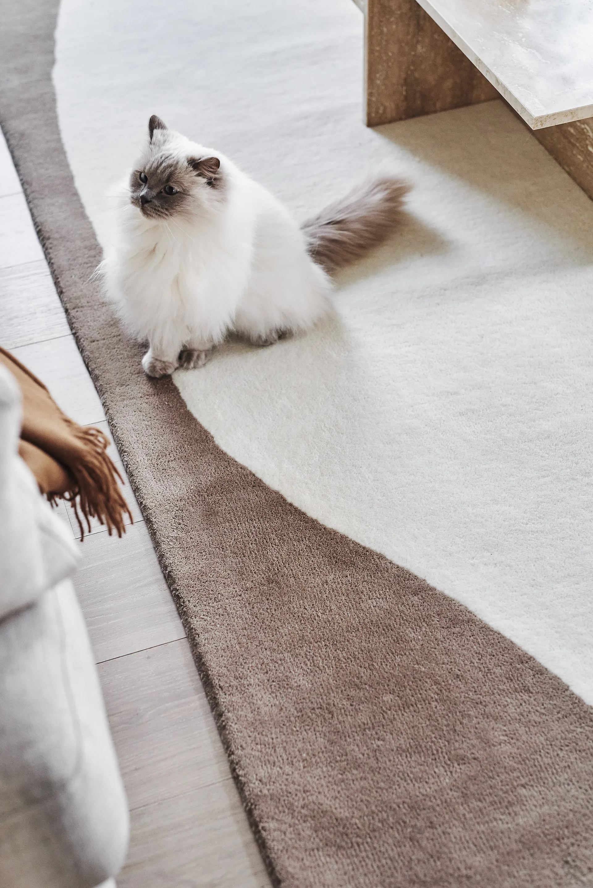 Flow villamatto valkoinen-beige, 200x300 cm Scandi Living