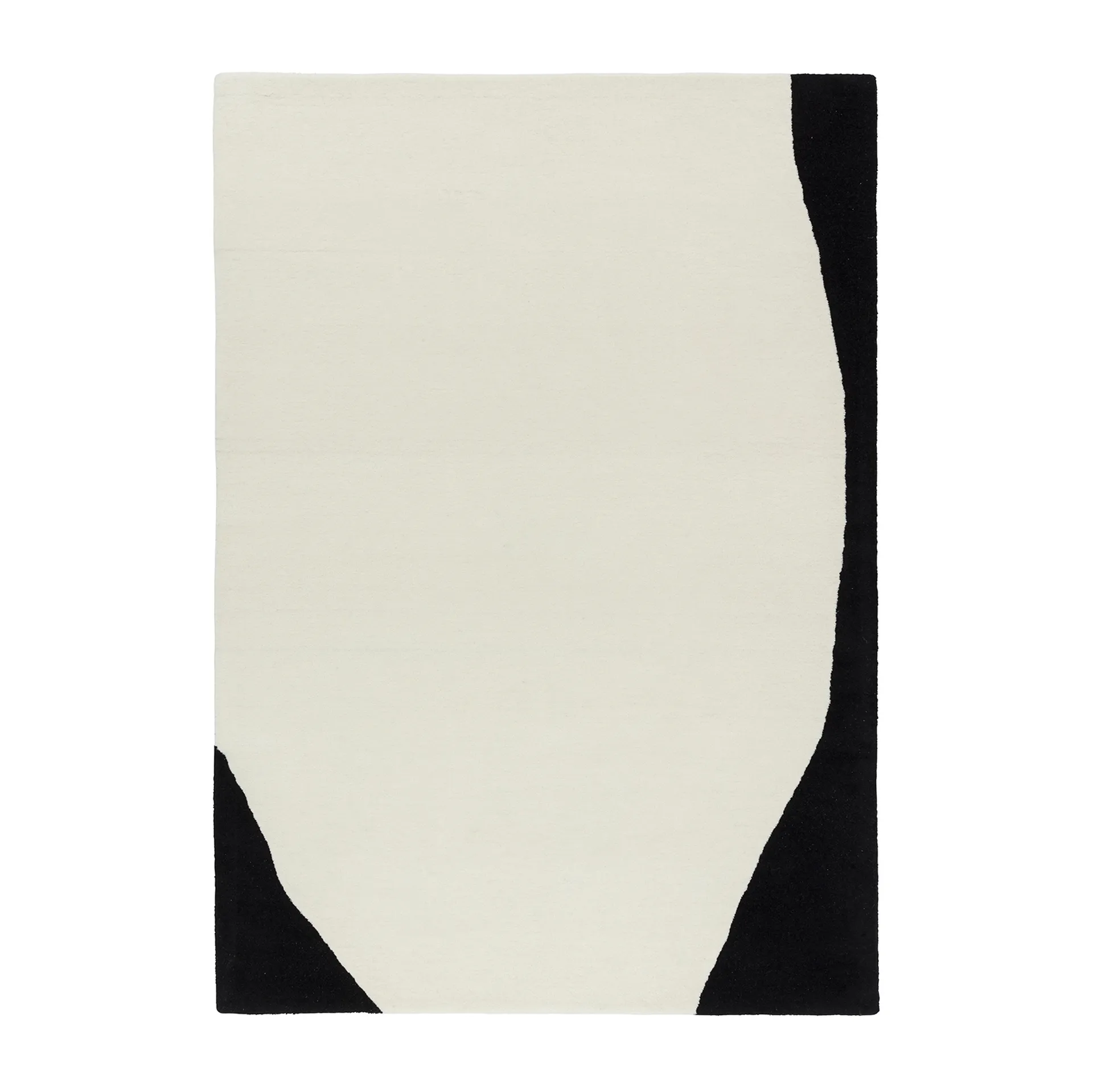 Flow villamatto valkoinen-musta, 170x240 cm Scandi Living