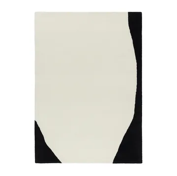 Flow villamatto valkoinen-musta - 170x240 cm - Scandi Living