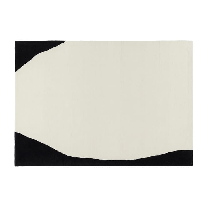 Flow villamatto valkoinen-musta - 170x240 cm - Scandi Living