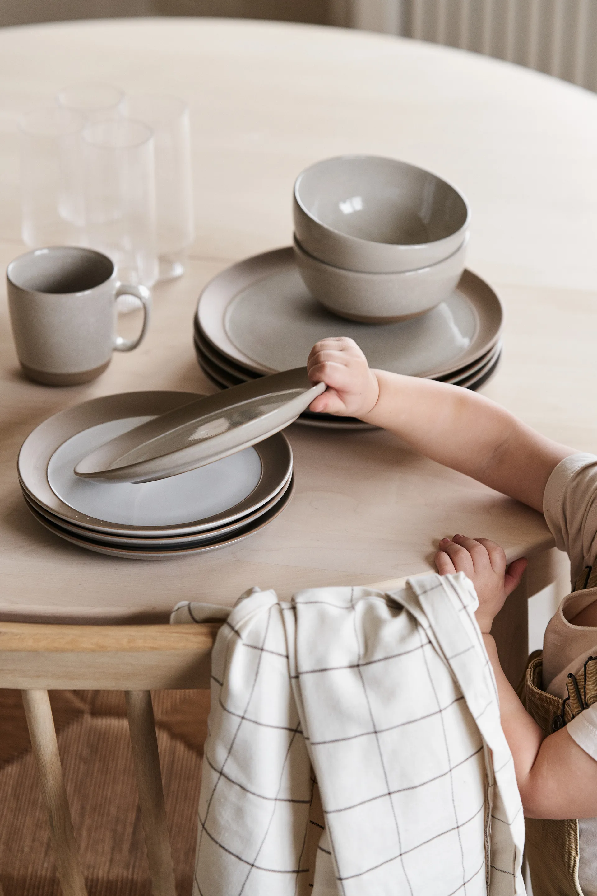 Fossil leipälautanen Ø 21 cm, Valkoinen Scandi Living