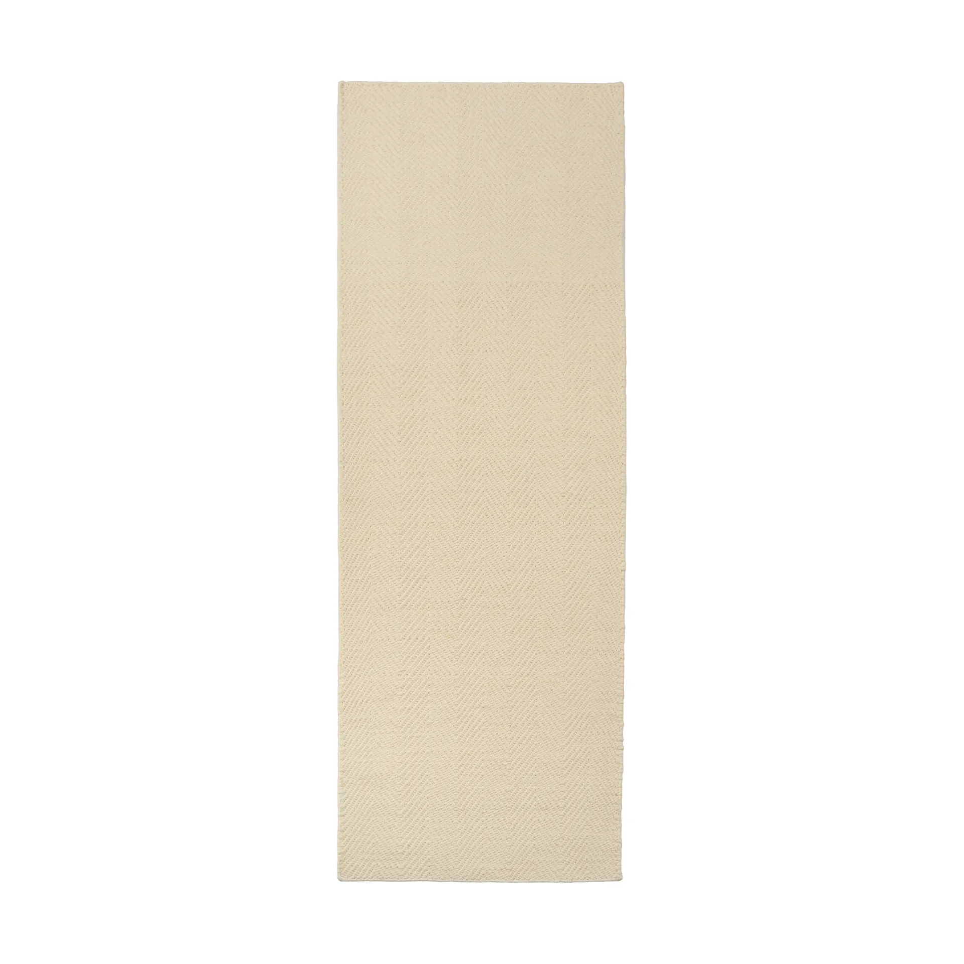 Furrow villamatto luonnonvalkoinen, 80x240 cm Scandi Living