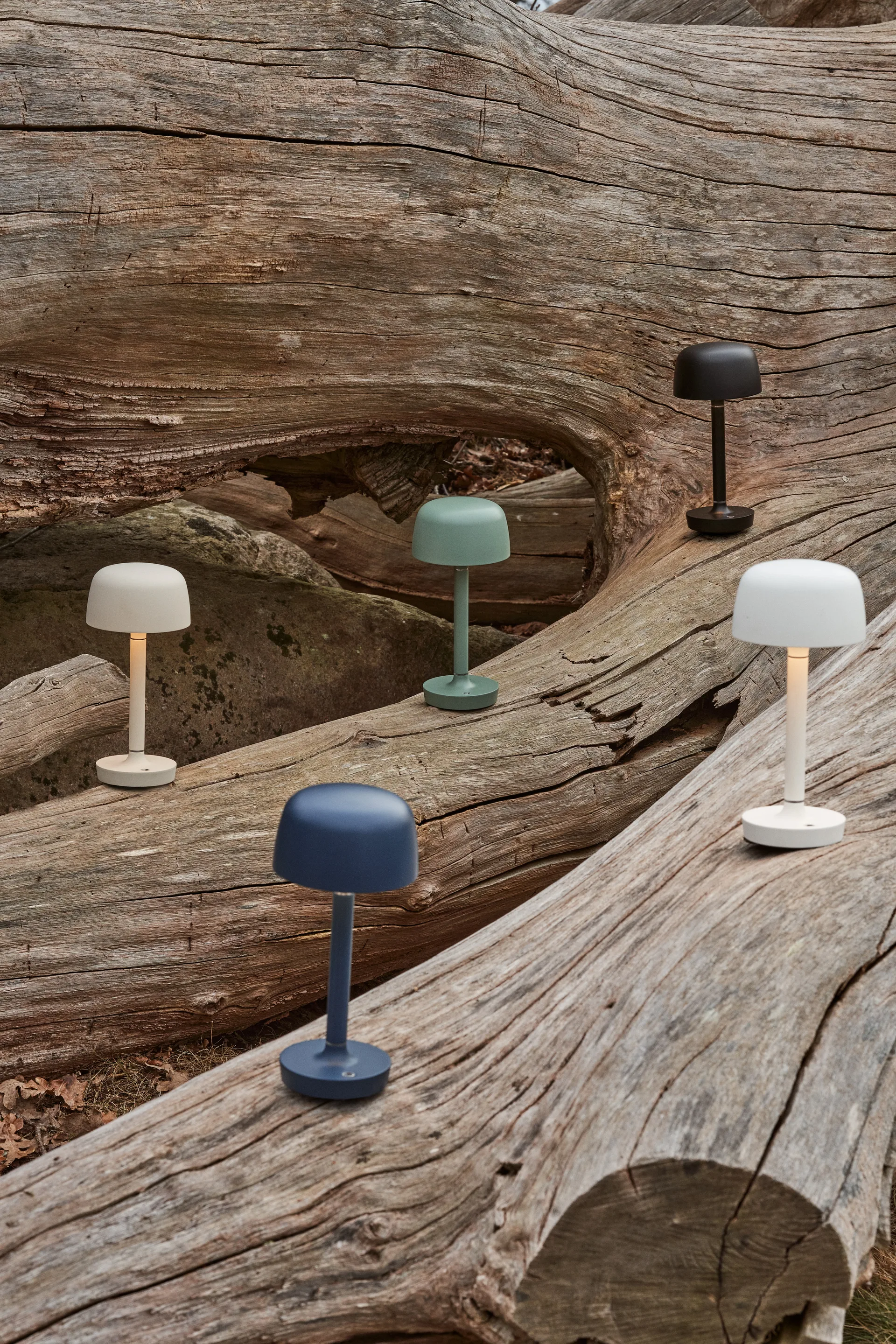 Halo kannettava pöytävalaisin 25,5 cm, Green Scandi Living