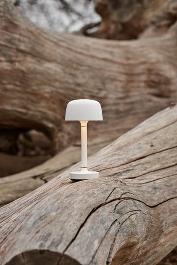 Halo kannettava pöytävalaisin 25,5 cm - White - Scandi Living