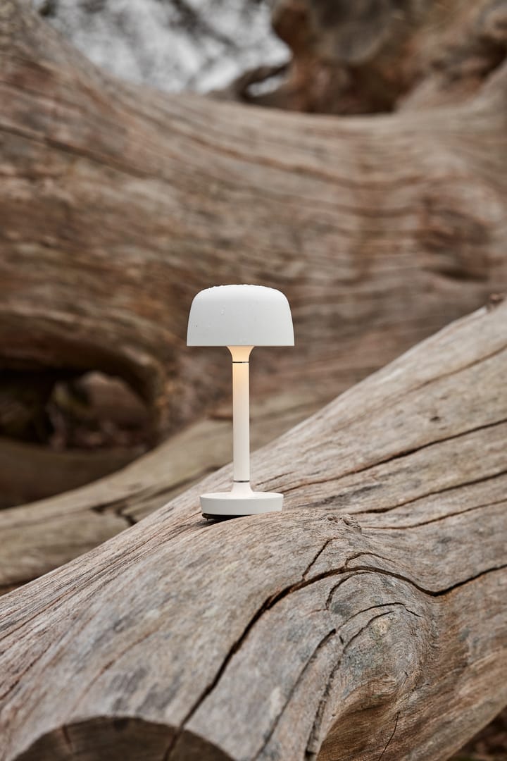 Halo kannettava pöytävalaisin 25,5 cm, White Scandi Living