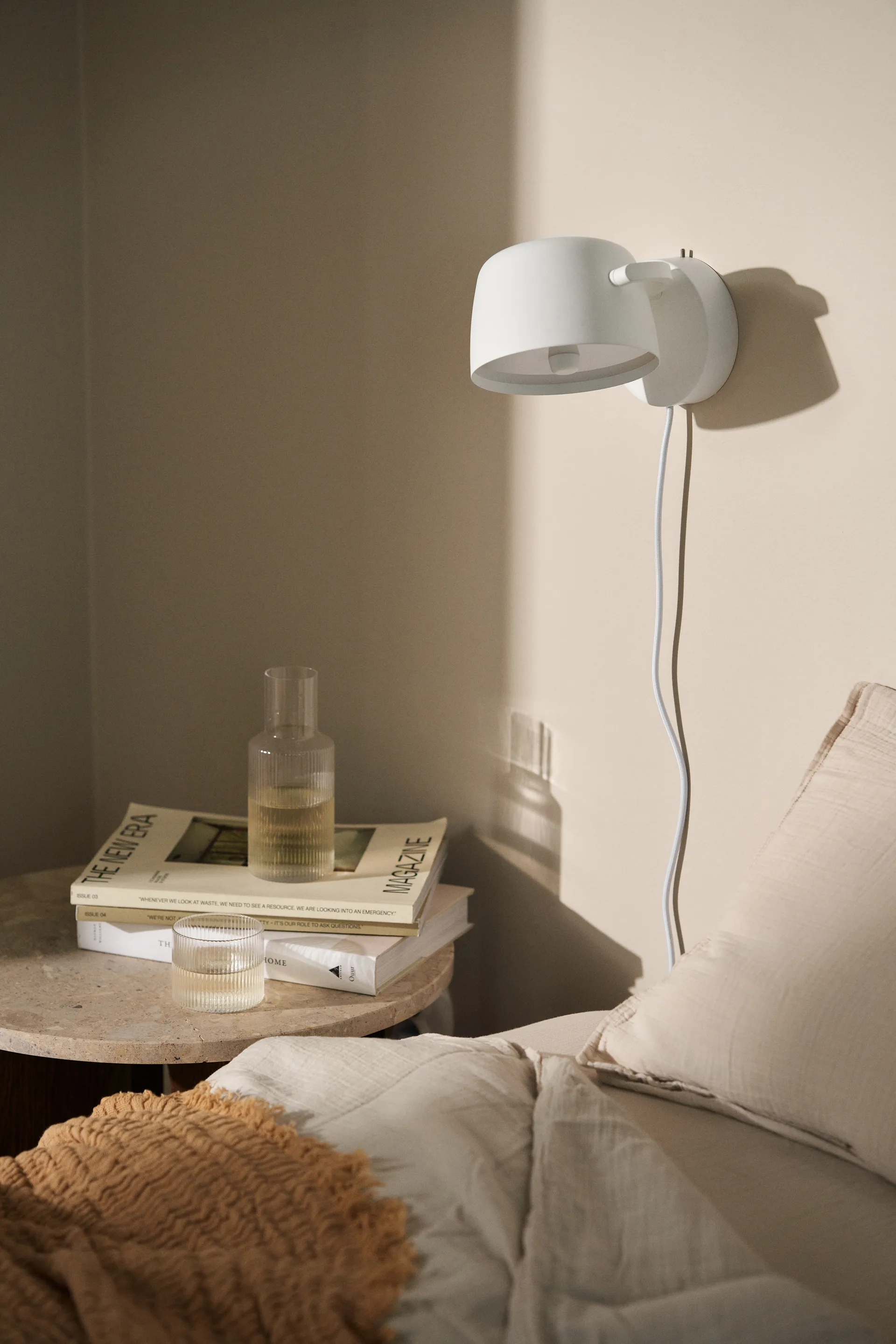 Halo seinävalaisin Ø16 cm, White Scandi Living