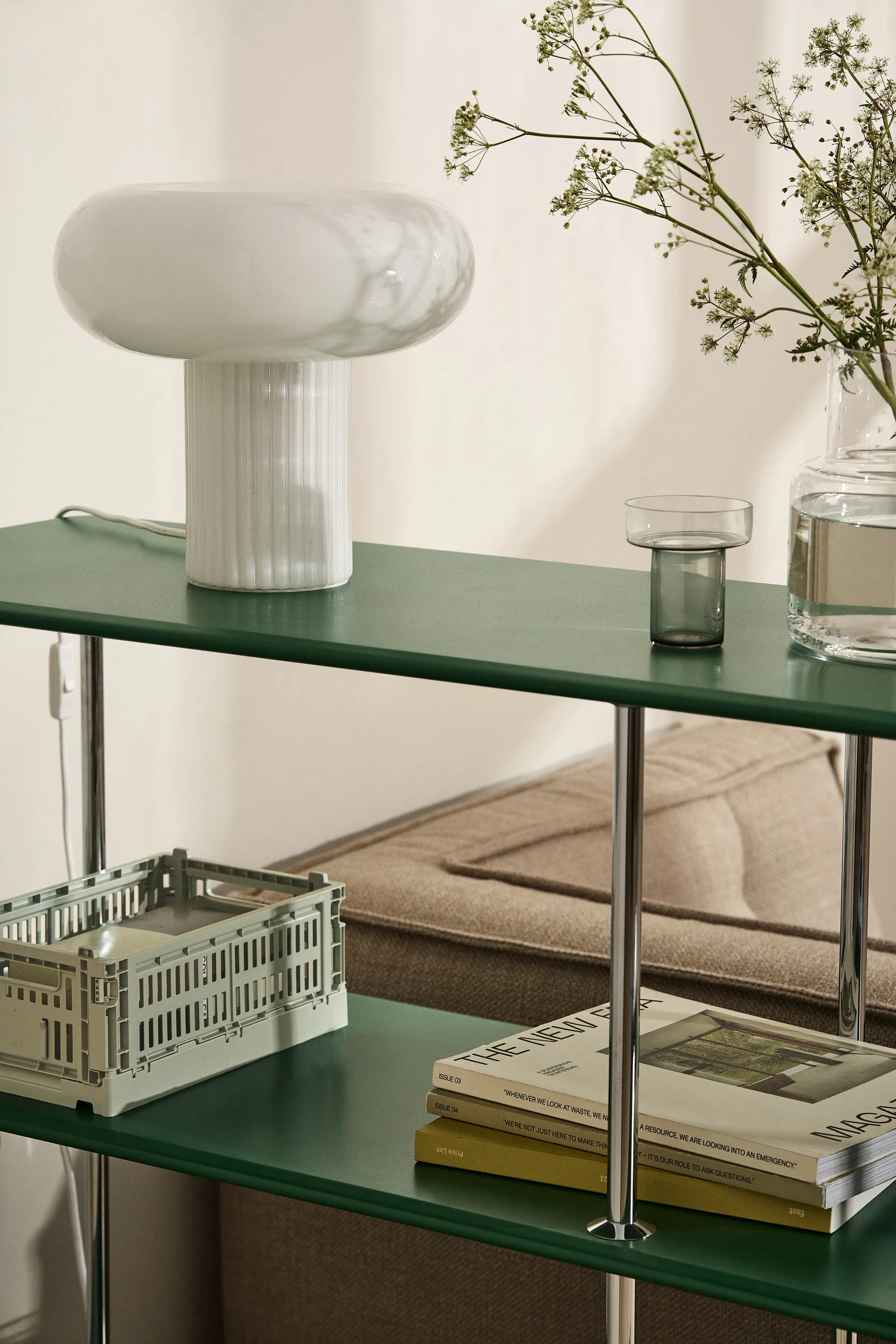 Haven pöytälamppu 26 cm, Valkoinen Scandi Living