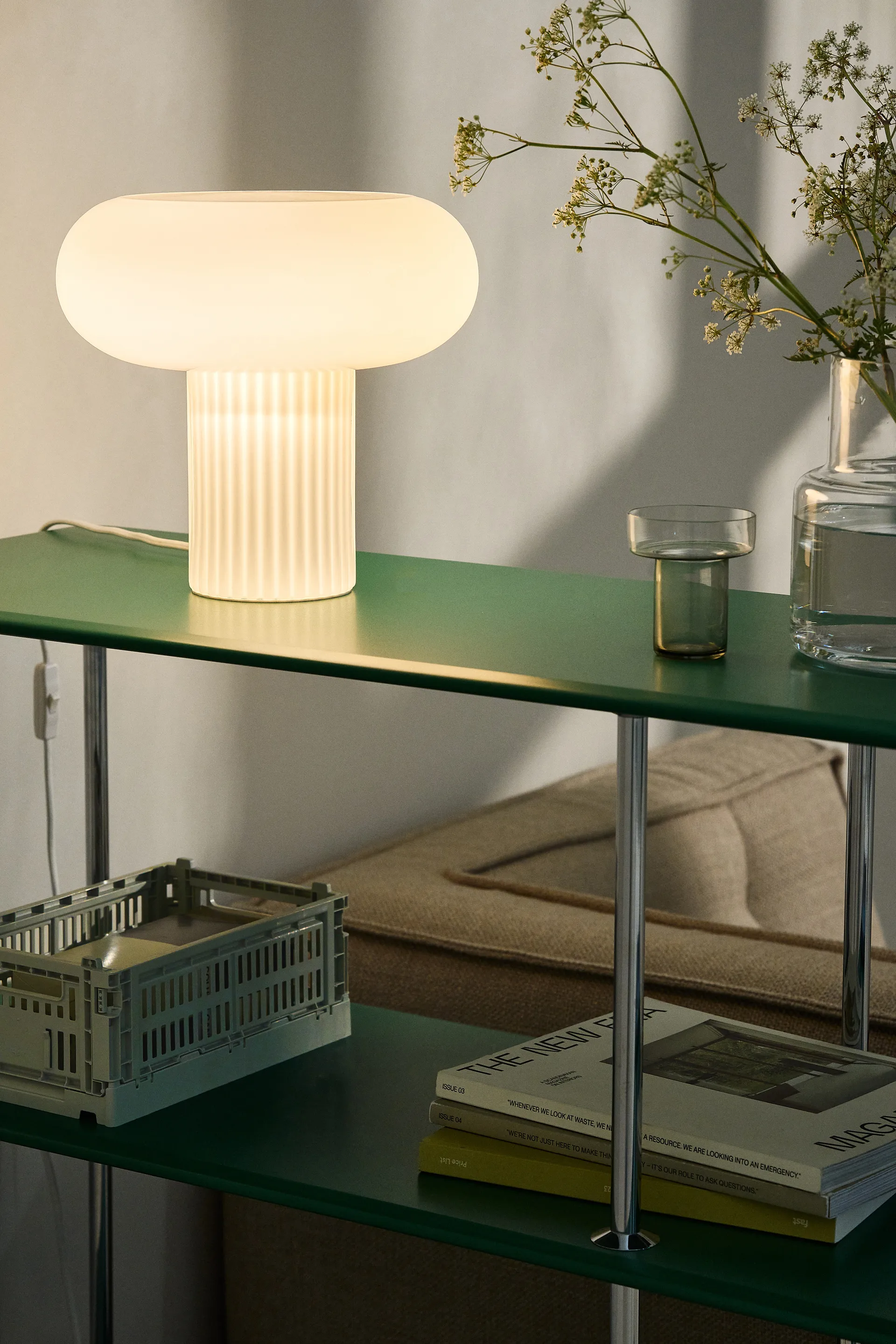 Haven pöytälamppu 26 cm, Valkoinen Scandi Living