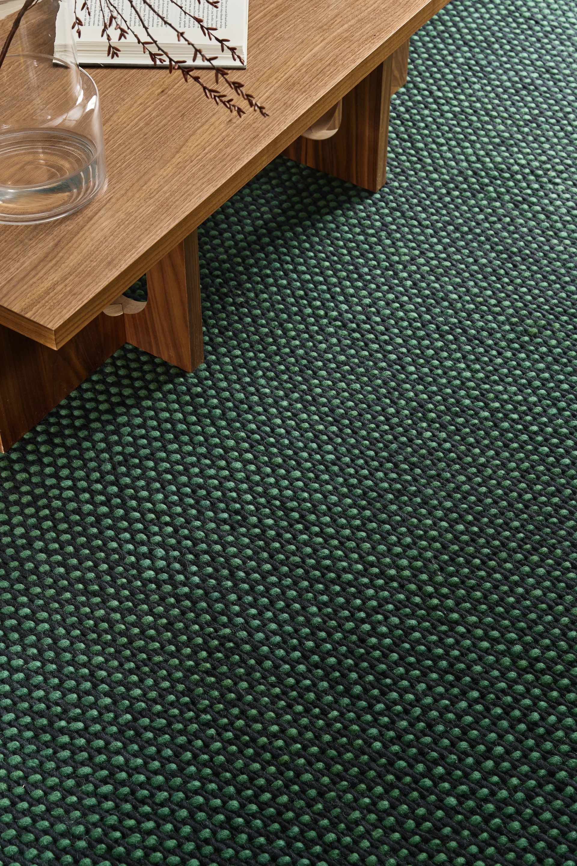 Hill villamatto sininen/vihreä, 200x300 cm Scandi Living