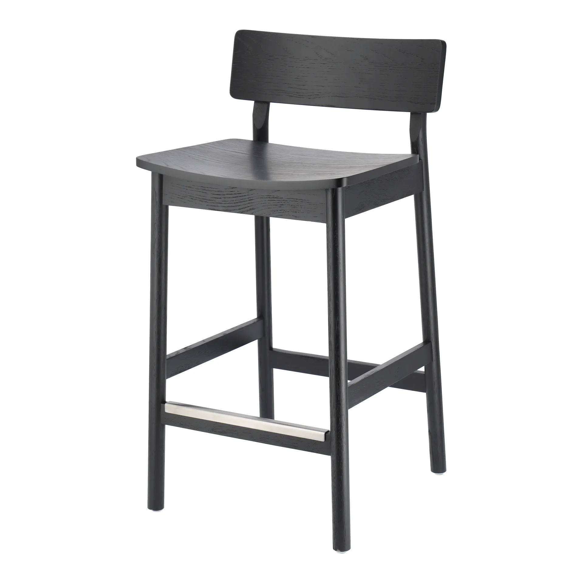 Horizon baarijakkara 67 cm, Black brushed oak Scandi Living