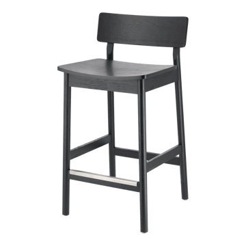 Horizon baarijakkara 67 cm - Black brushed oak - Scandi Living