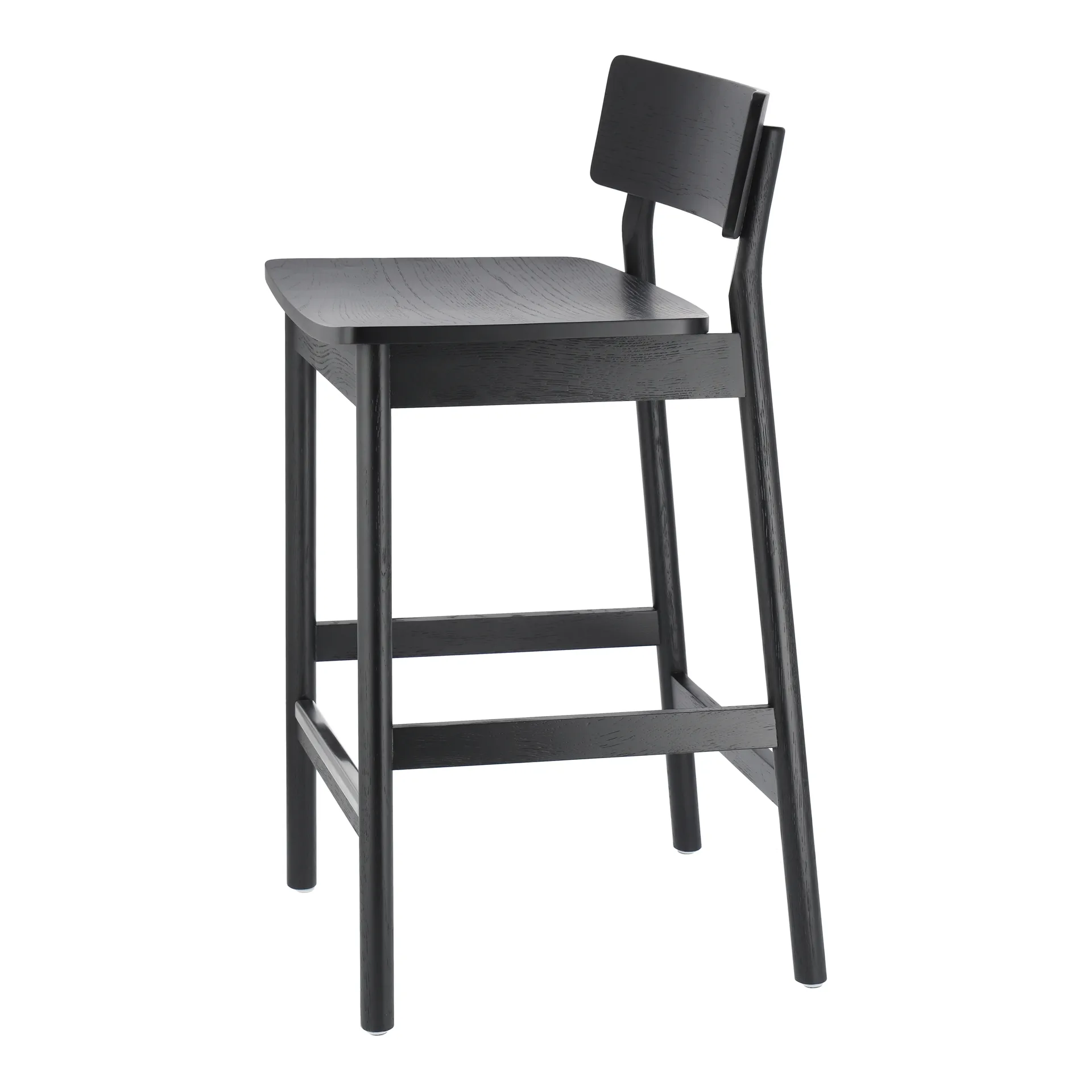 Horizon baarijakkara 67 cm, Black brushed oak Scandi Living
