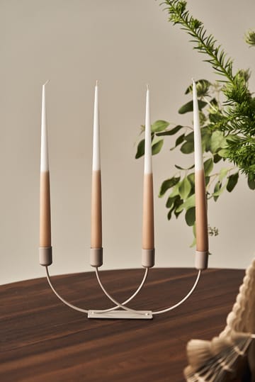 Joy kynttilänjalka - Greige - Scandi Living