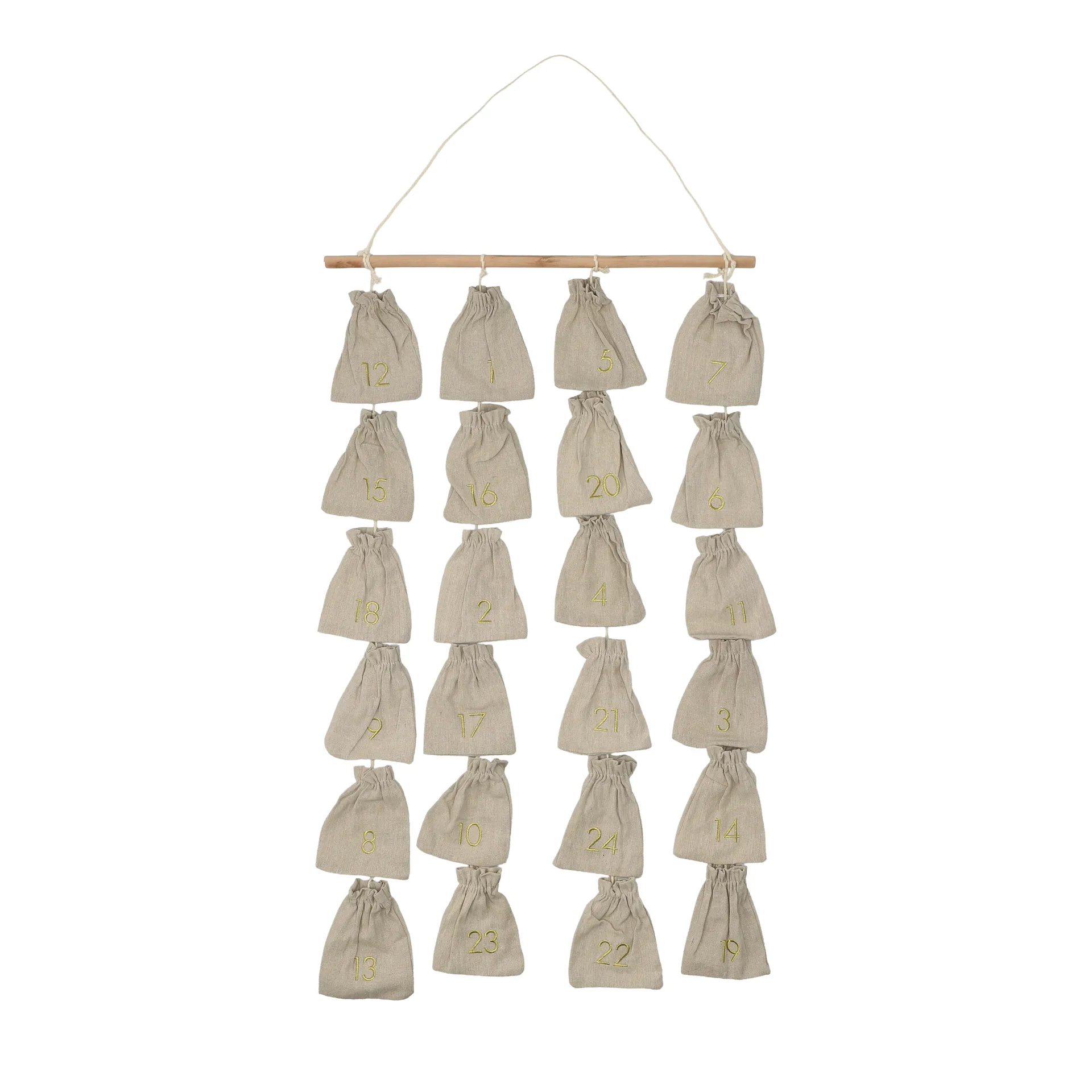 Joyful adventtikalenteri 75 cm, Beige
 Scandi Living