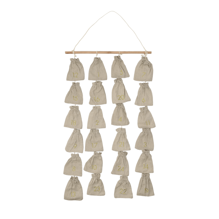 Joyful adventtikalenteri 75 cm - Beige
 - Scandi Living