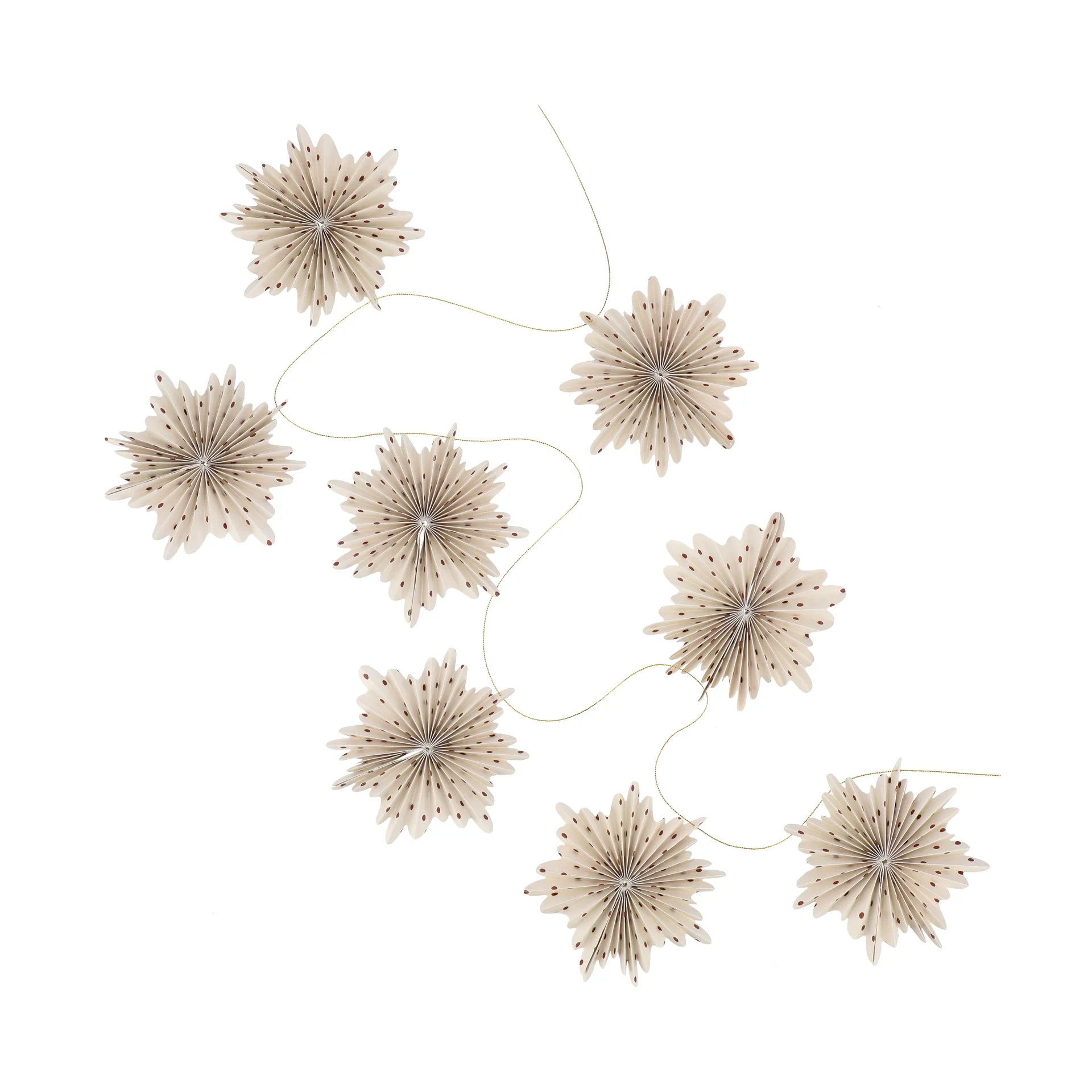 Juhlava garlandi 3 m, Punainen pilkullinen Scandi Living