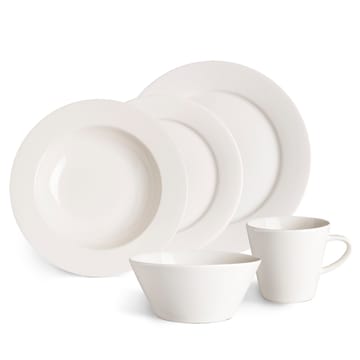 Kalk-lautanen 28 cm 4-pack - valkoinen - Scandi Living