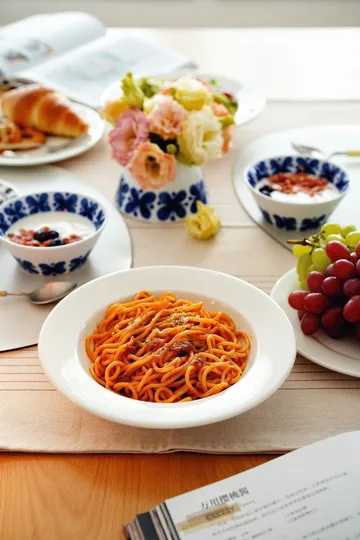 Kalk-lautanen, syvä, 23 cm 4-pack - valkoinen - Scandi Living