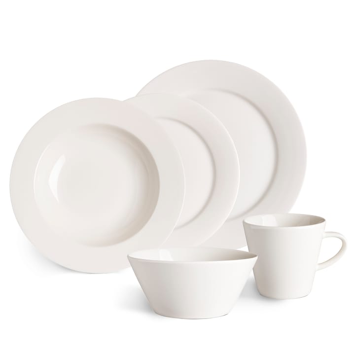 Kalk-lautanen, syvä, 23 cm, valkoinen Scandi Living